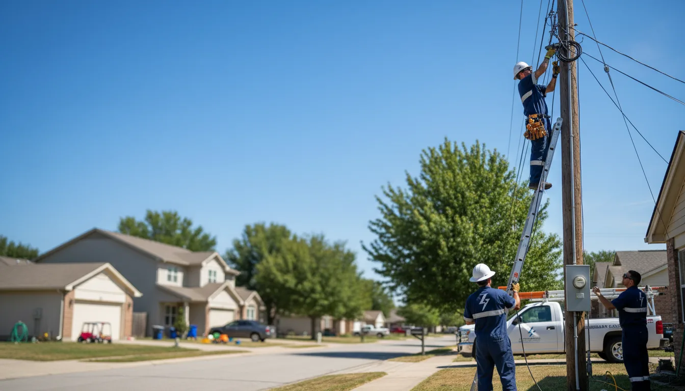 Residential electrician providing installation services in Shannon, NC